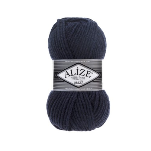 Włóczka Alize Superlana MAXI 58 granat