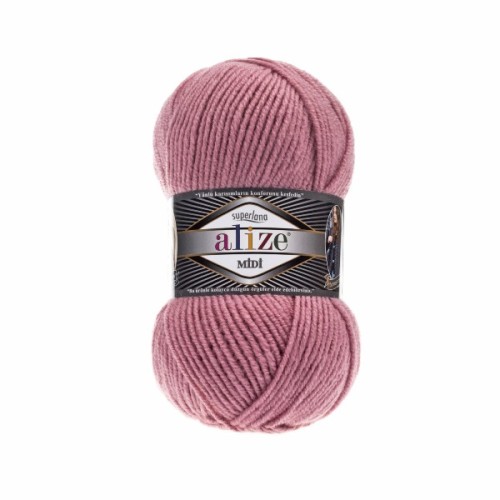 Włóczka Alize Superlana MIDI 204 brudny róż