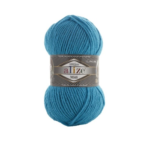 Włóczka Alize Superlana MIDI 484 turkus