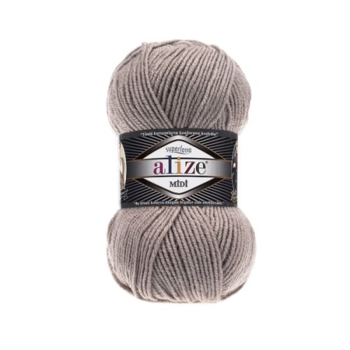Włóczka Alize Superlana MIDI 541 szarobeż