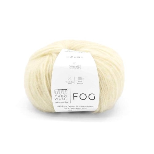 Włóczka GABO WOOL Fog 6105 waniliowy