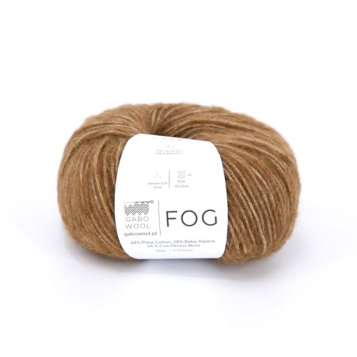 Włóczka GABO WOOL Fog 6121 brąz