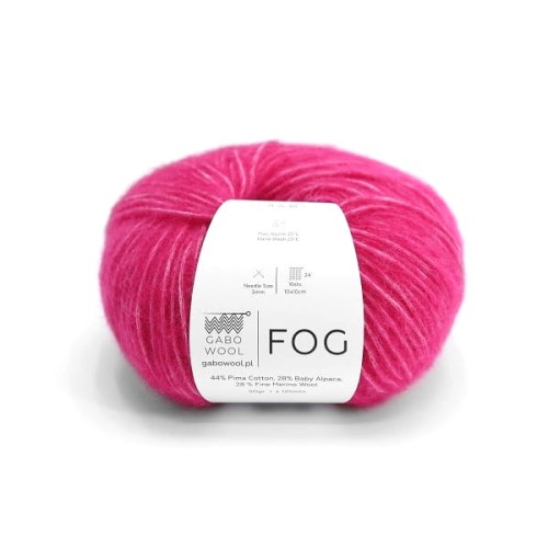 Włóczka GABO WOOL Fog 6130 magenta