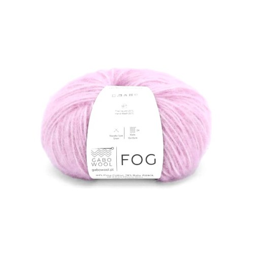 Włóczka GABO WOOL Fog 6159 brudny róż, tunelowa, tunel, dmuchana, lekka, merynos, prima, alpaka, alpaca