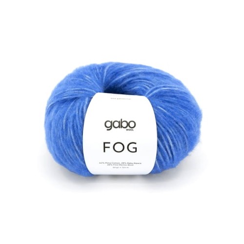 Włóczka GABO WOOL Fog 6176 chabrowy niebieski