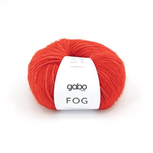 Włóczka GABO WOOL Fog 6301 szkarłatna czerwień
