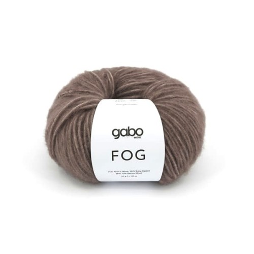 Włóczka GABO WOOL Fog 6308 ziemisty brąz