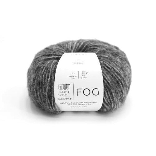 Włóczka GABO WOOL Fog 6602 grafit