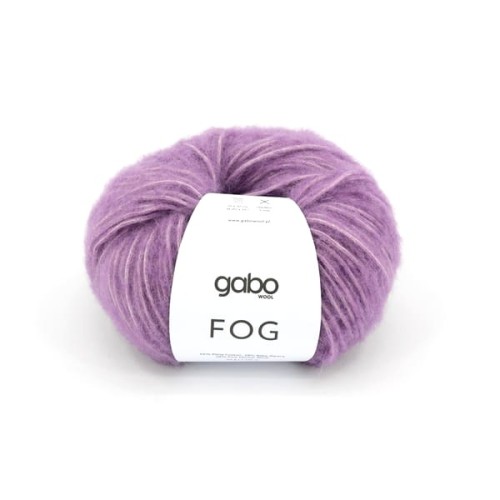 Włóczka GABO WOOL Fog 6629 liliowy