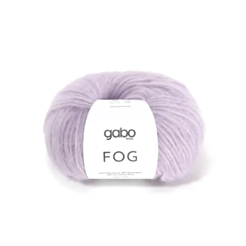 Włóczka GABO WOOL Fog 6741 jasna lila