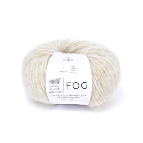 Włóczka GABO WOOL Fog 6680 beż
