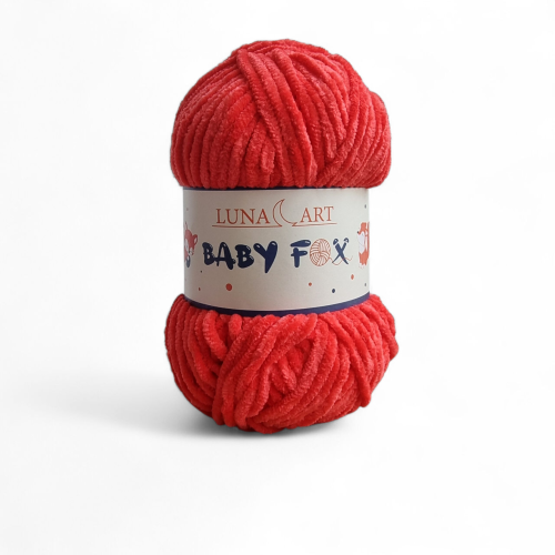 Włóczka Baby Fox 100-08 czerwony