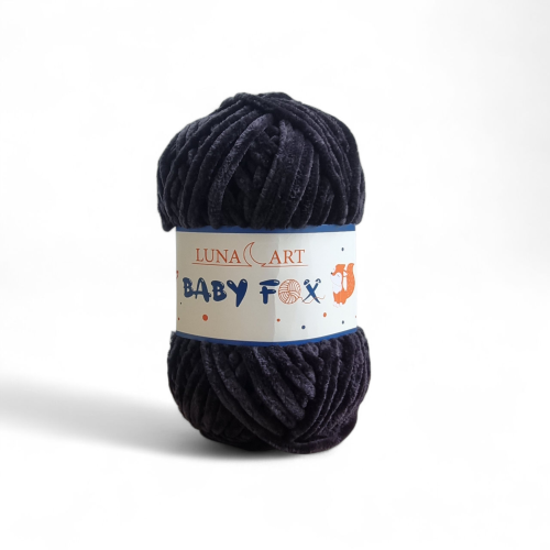 Włóczka Baby Fox 100-10 czarny