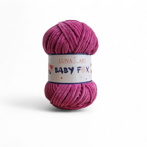 Włóczka Baby Fox 100-22 purpurowy