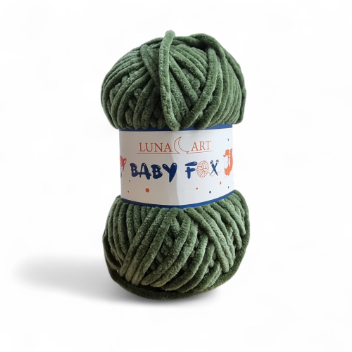 Włóczka Baby Fox 100-32 zielony leśny