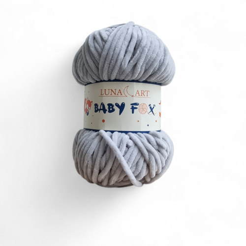 Włóczka Baby Fox 100-36 jasny szary