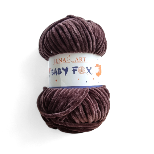 Włóczka Baby Fox 100-91 ciemny brąz