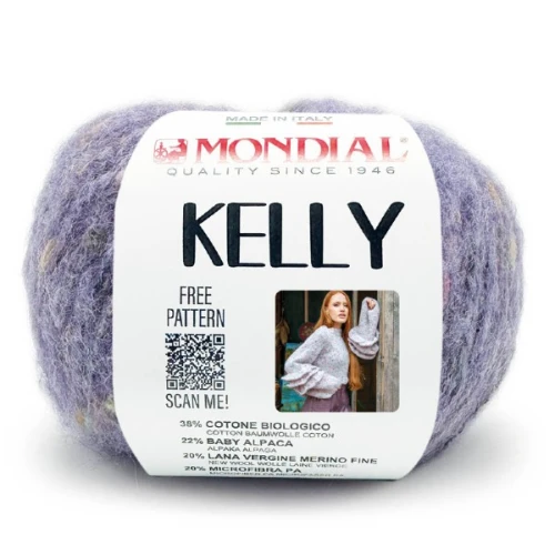 Włóczka Mondial Kelly 944 lawenda