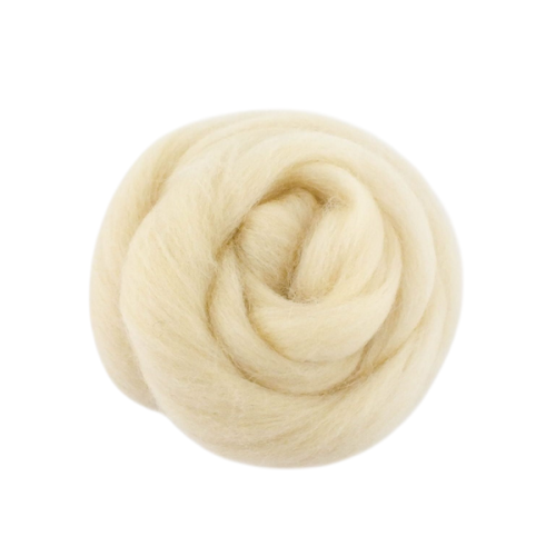 Wełna czesankowa merynos 25g, 01 naturalny/ecru