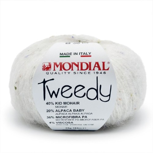 Włóczka Mondial Tweedy 700 biały