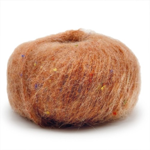 Włóczka Mondial Tweedy 702 rdza tweed, alpaka, włóczka z alpaką, alpaca, kid moher, baby alpaka, mikrofibra PA, wiskoza, nopki, z nopkami, chmurka, tweedowa, mgiełka, brushed, kardigan, sweter, szal, chusta