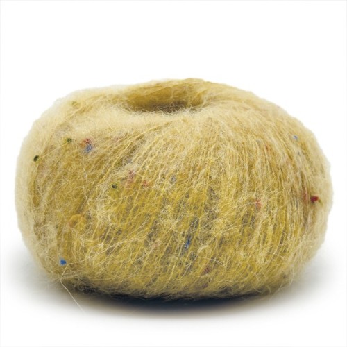Włóczka Mondial Tweedy 709 złote kiwi tweed, alpaka, włóczka z alpaką, alpaca, kid moher, baby alpaka, mikrofibra PA, wiskoza, nopki, z nopkami, chmurka, tweedowa, mgiełka, brushed, kardigan, sweter, szal, chusta