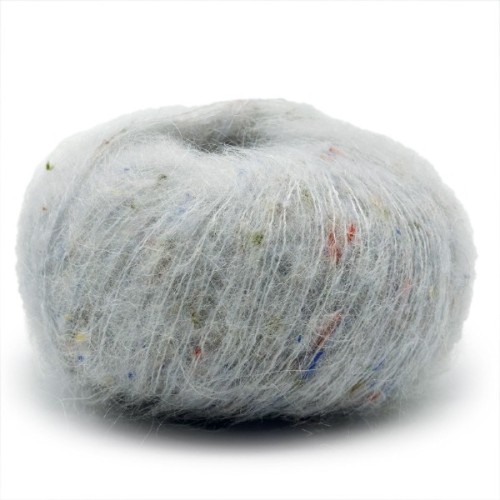 Włóczka Mondial Tweedy 710 szary tweed, alpaka, włóczka z alpaką, alpaca, kid moher, baby alpaka, mikrofibra PA, wiskoza, nopki, z nopkami, chmurka, tweedowa, mgiełka, brushed, kardigan, sweter, szal, chusta