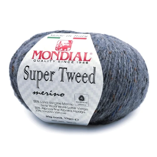 Włóczka Mondial Super Tweed 431 niebieski jeans