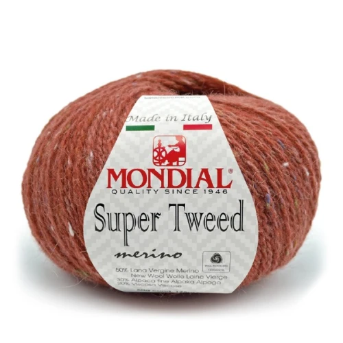 Włóczka Mondial Super Tweed 435 rdza