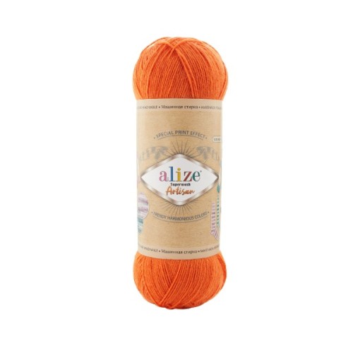 Włóczka Alize Artisan Superwash 225 oranż