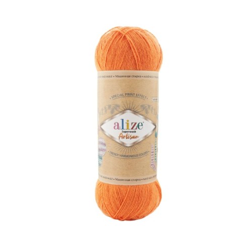 Włóczka Alize Artisan Superwash 336 pomarańczowy