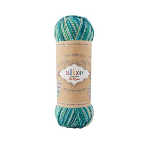 Włóczka Alize Artisan Superwash 9001
