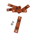 Naszywka, meciak, metka "Kotek" rudy, z zapięciem