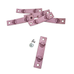 Naszywka, meciak, metka "Kotek" różowy, z zapięciem