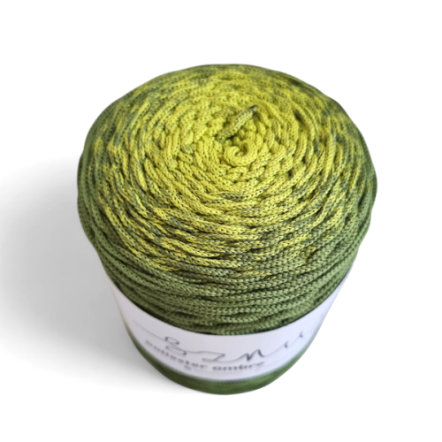 Sznurek poliestrowy OMBRE 3 mm, 300m OM31 limonka/zielony