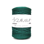 Sznurek poliestrowy  by Mila 3mm, motek 200m, 12 głęboka zieleń