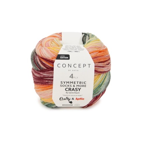 Włóczka Katia Crasy Symmetric Socks&More 102