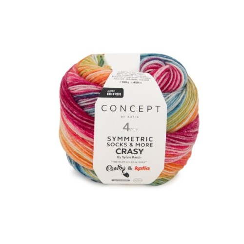 Włóczka Katia Crasy Symmetric Socks&More 105