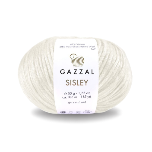 Włóczka Gazzal Sisley 5710 śmietanka
