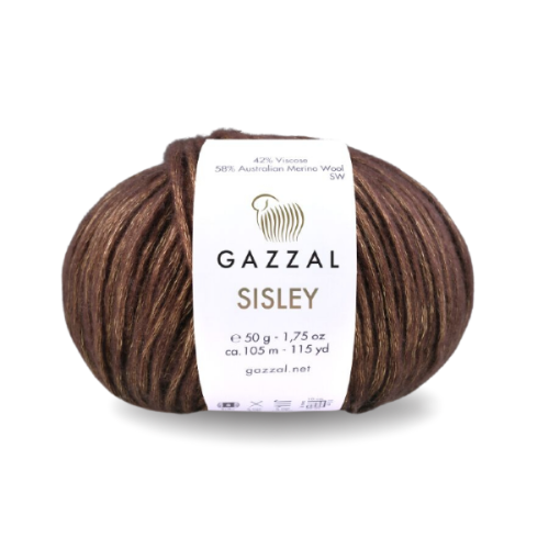 Włóczka Gazzal Sisley 5713 brązowy