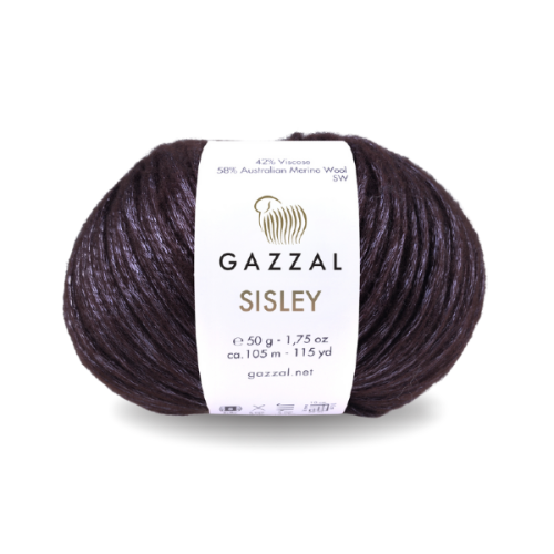 Włóczka Gazzal Sisley 5715 gorzka czekolada