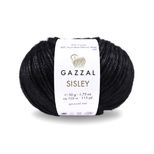 Włóczka Gazzal Sisley 5716 czarny