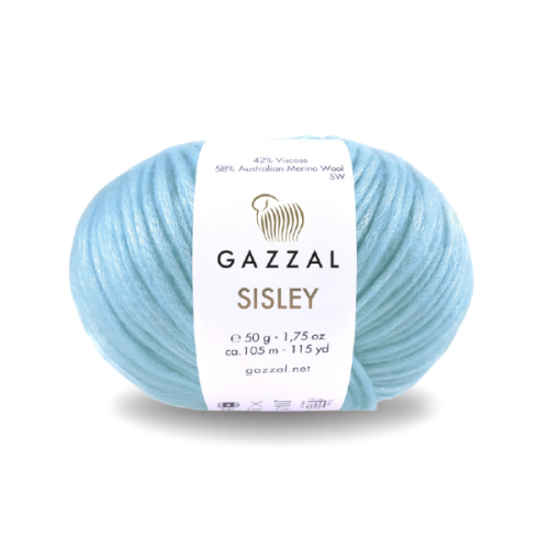Włóczka Gazzal Sisley 5719 błękitny