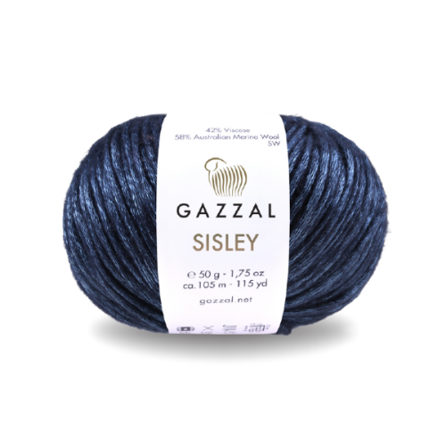 Włóczka Gazzal Sisley 5721 granatowy