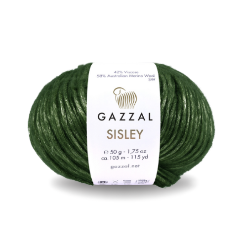 Włóczka Gazzal Sisley 5724 zielony