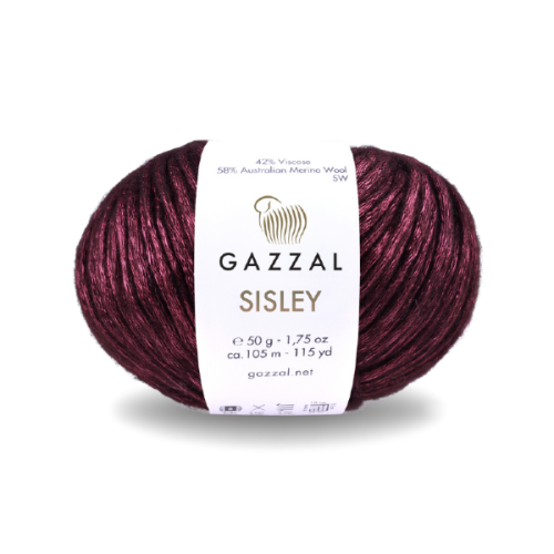 Włóczka Gazzal Sisley 5726 wino