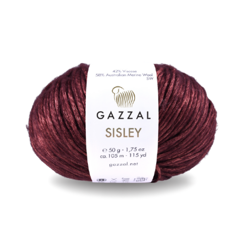 Włóczka Gazzal Sisley 5727 burgund
