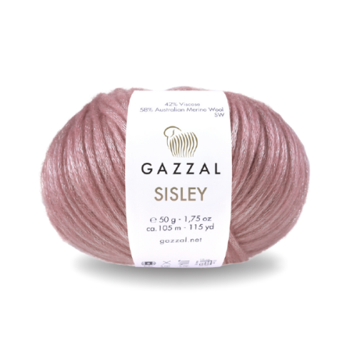 Włóczka Gazzal Sisley 5728 stary róż