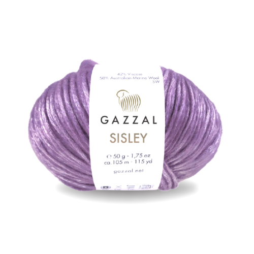 Włóczka Gazzal Sisley 5731 wrzosowy