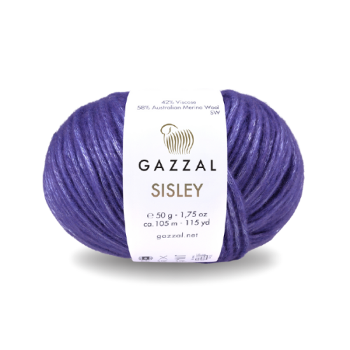 Włóczka Gazzal Sisley 5733 fioletowy